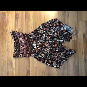 Strapless tribal/floral sundress